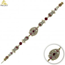 Gümüş Otantik Taşlı Biezik /Bileklik